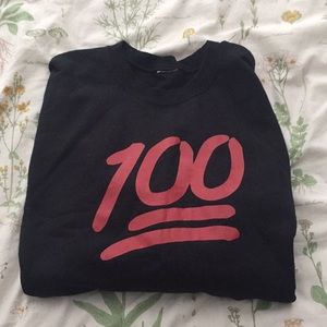 100 emoji sweatshirt